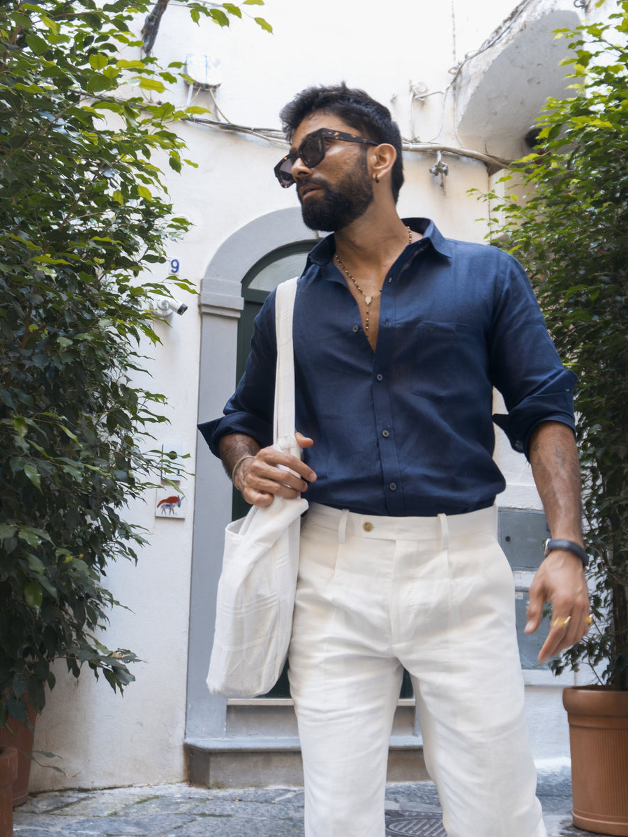 Best Shirt Color For Navy Blue Pants Plain Blue Cotton Shirt