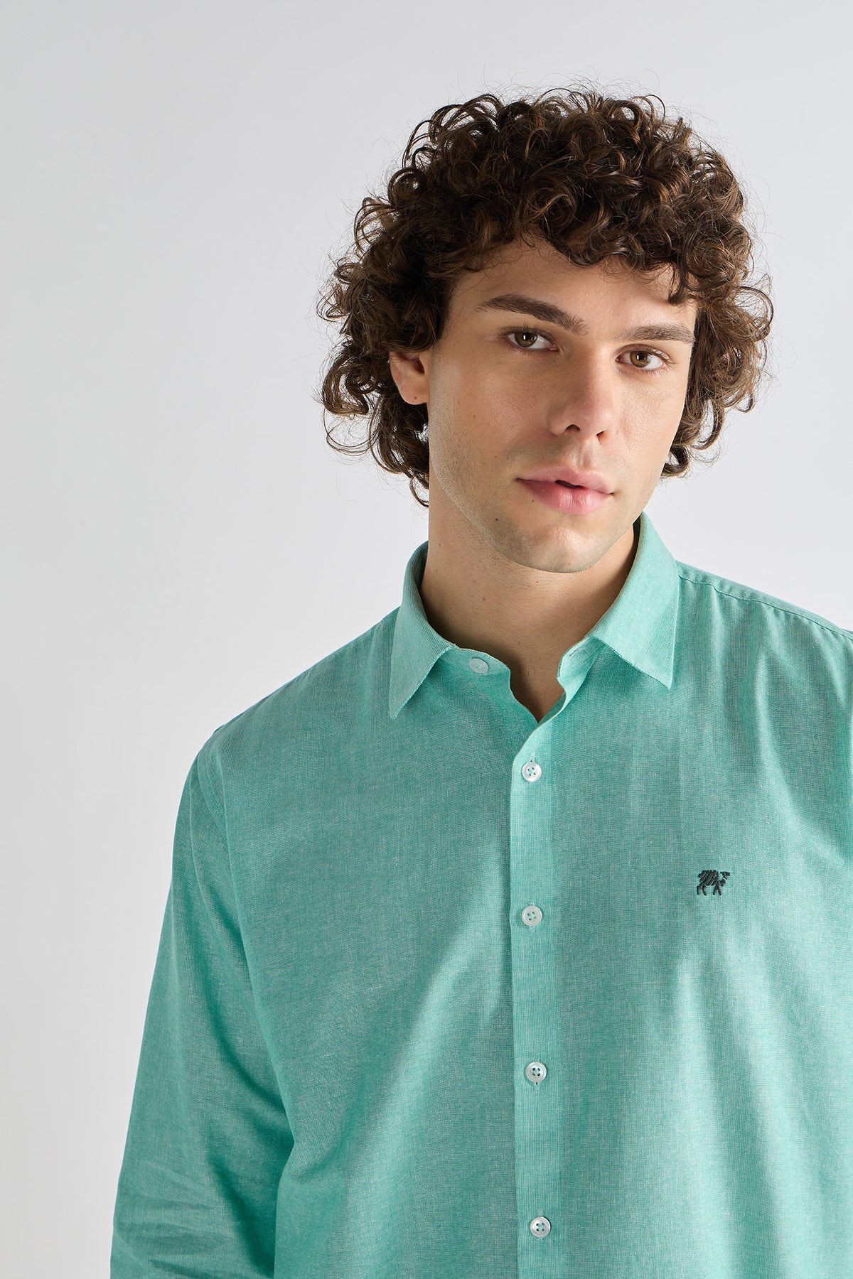 Classic Mint Green Cotton Shirt