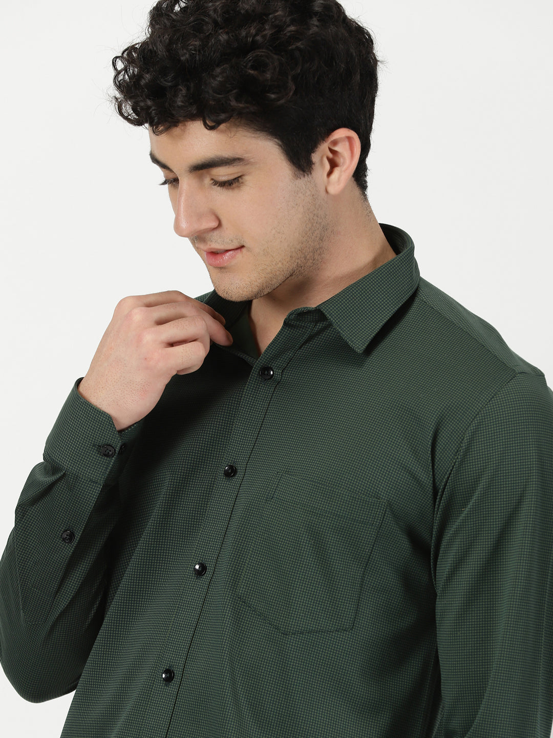 Forest Green Knit Shirt