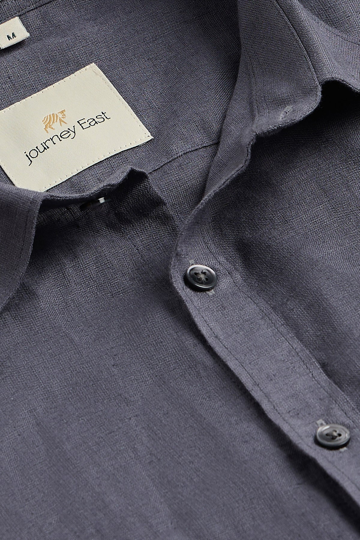 Black Stone Pure Linen Shirt