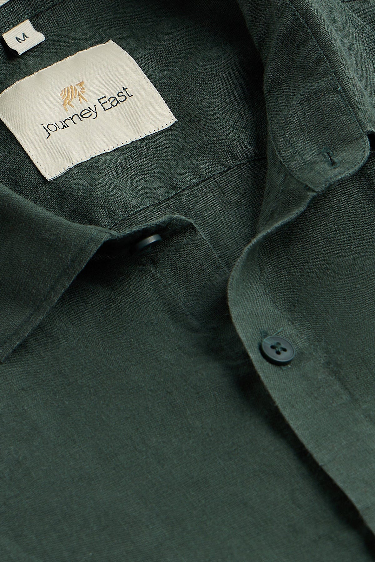 Vintage Olive Pure Linen Shirt