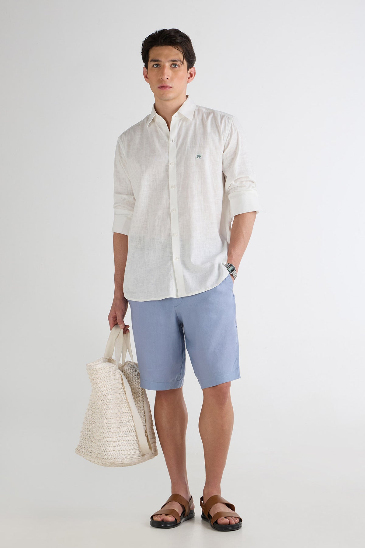 Ivory Coast White Linen Shirt