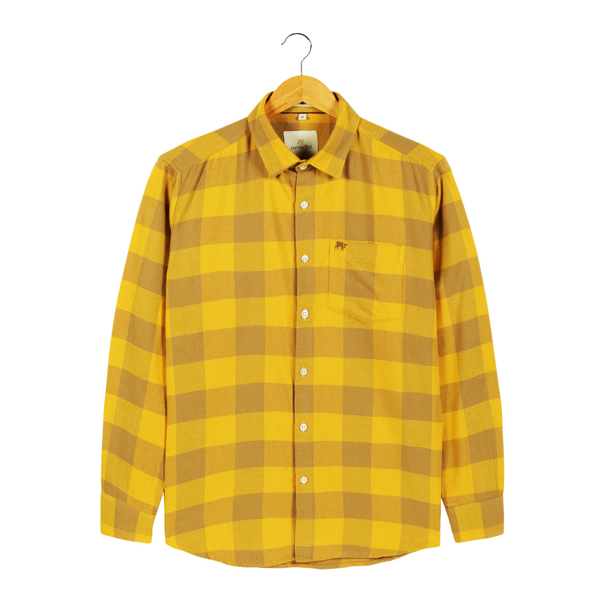 Buy Golden Check Flannel Cotton Men's Shirt Online