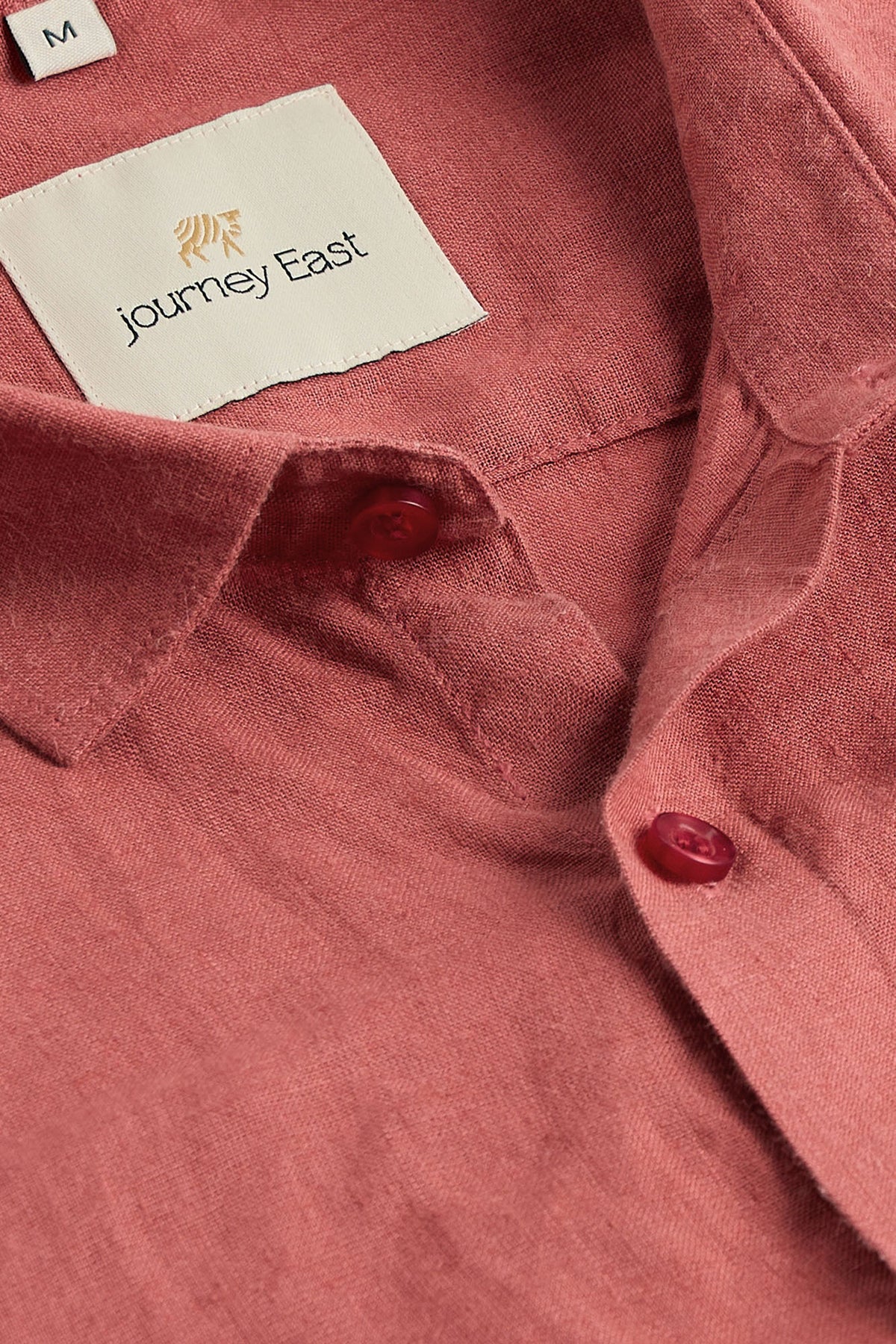 Imperial Red Pure Linen Shirt