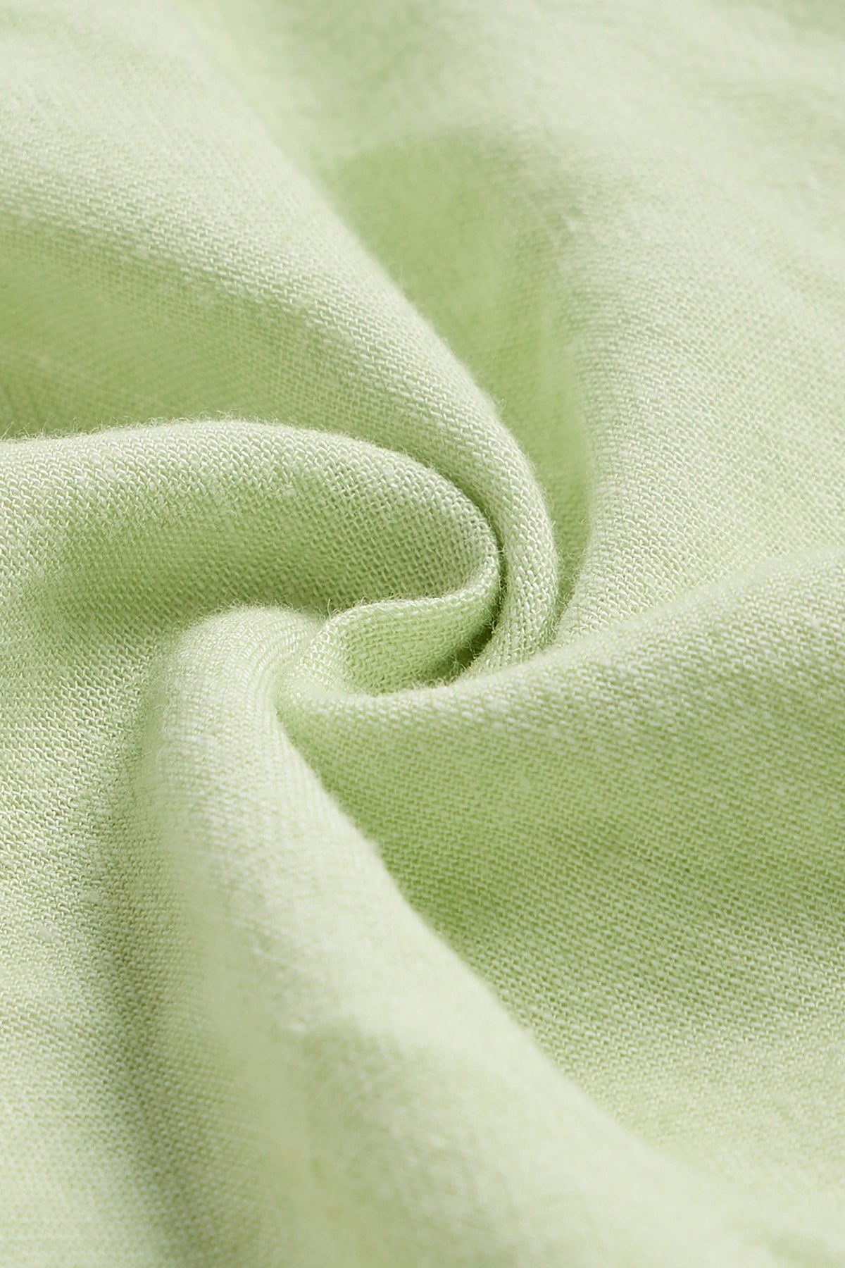 Lemon Green Cotton-Linen Shirt