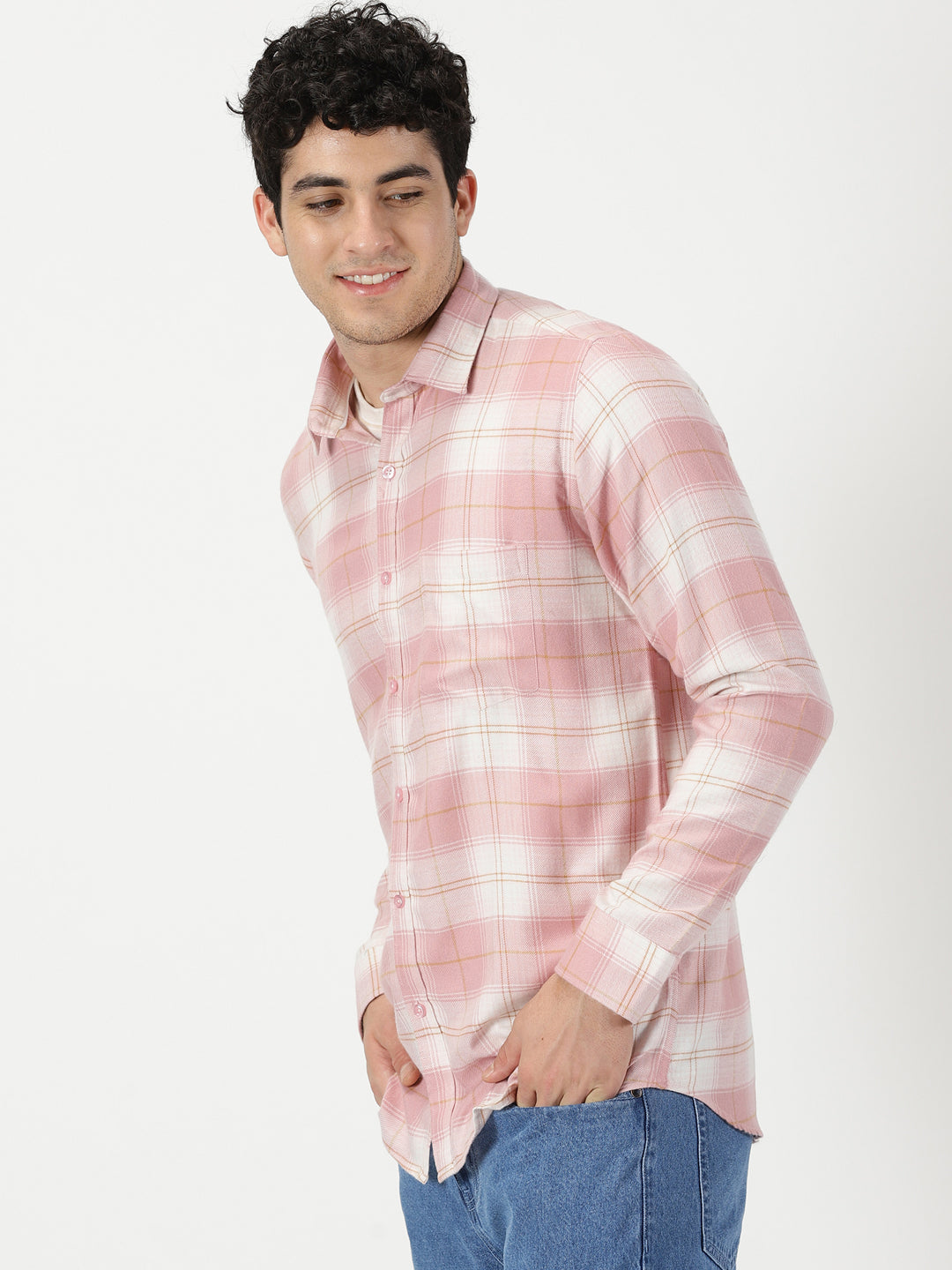 Pink Soft Flannel Shirt