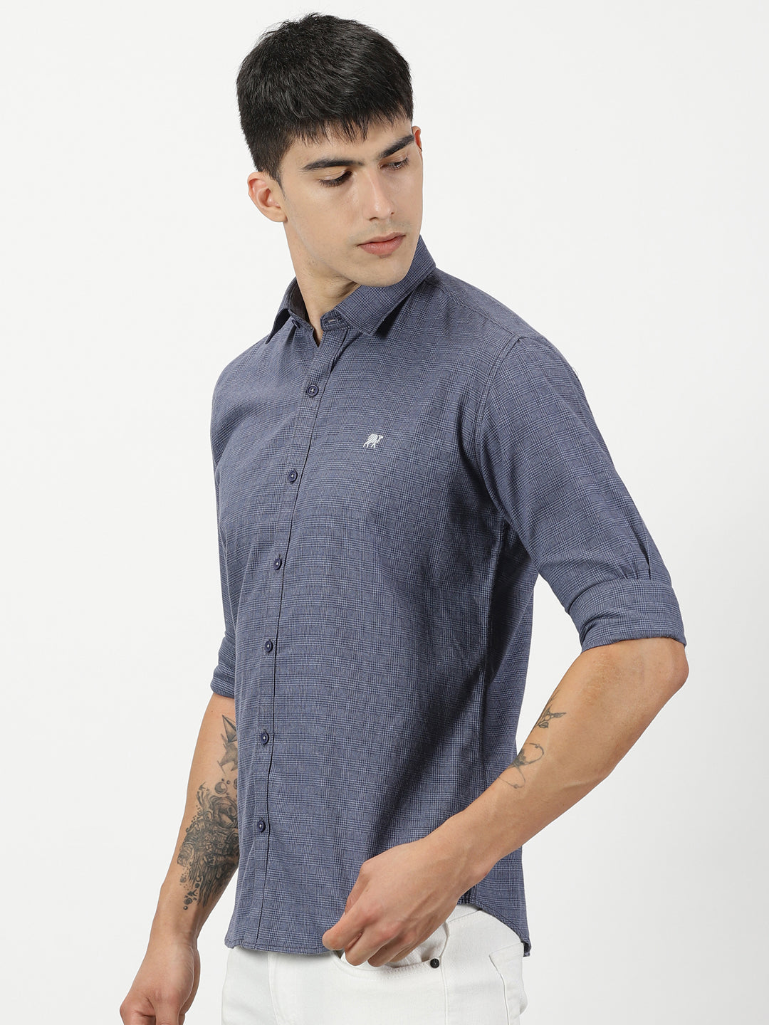 Midnight Blue Check Shirt