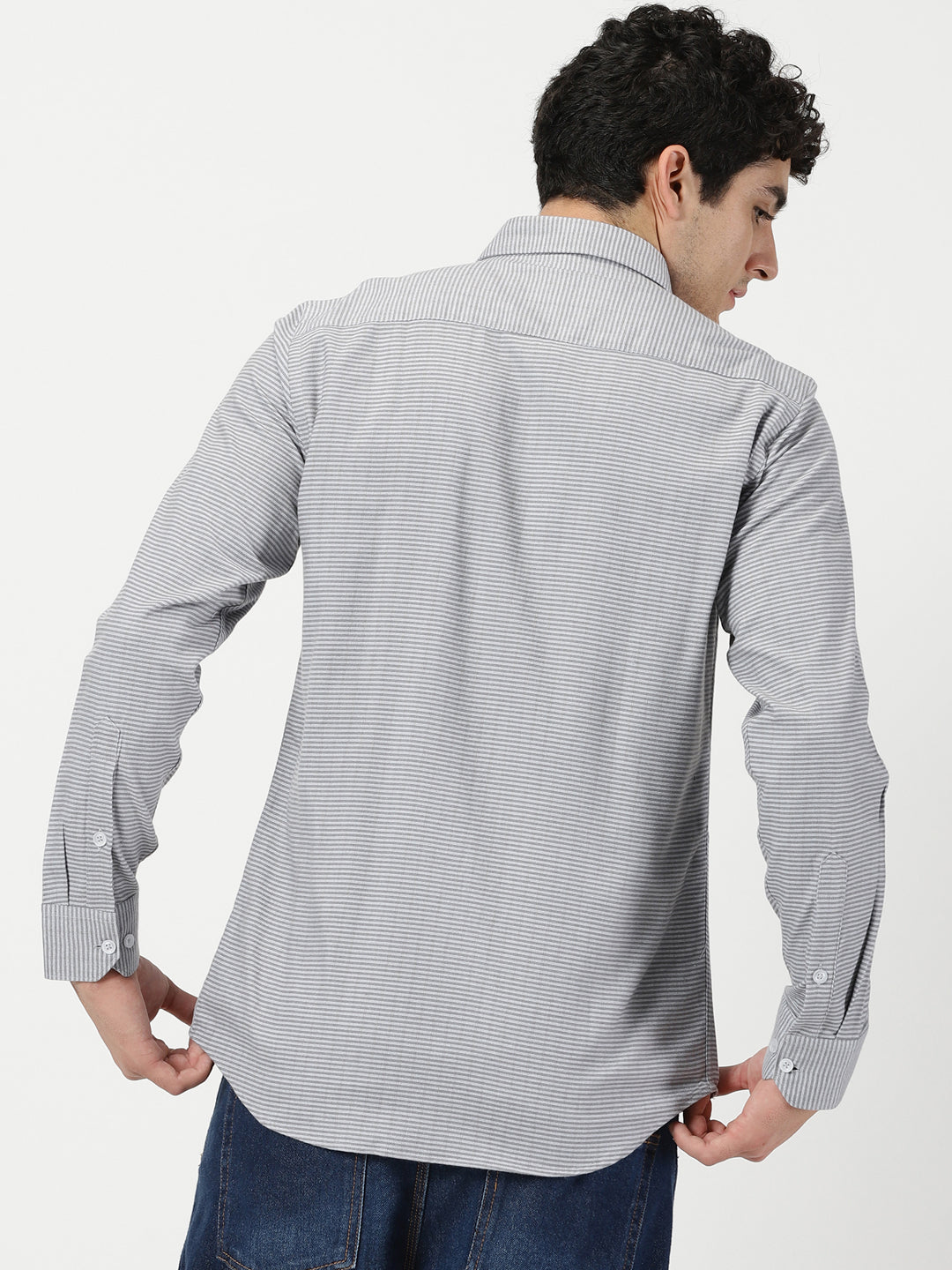 Light Grey Stripe Shirt