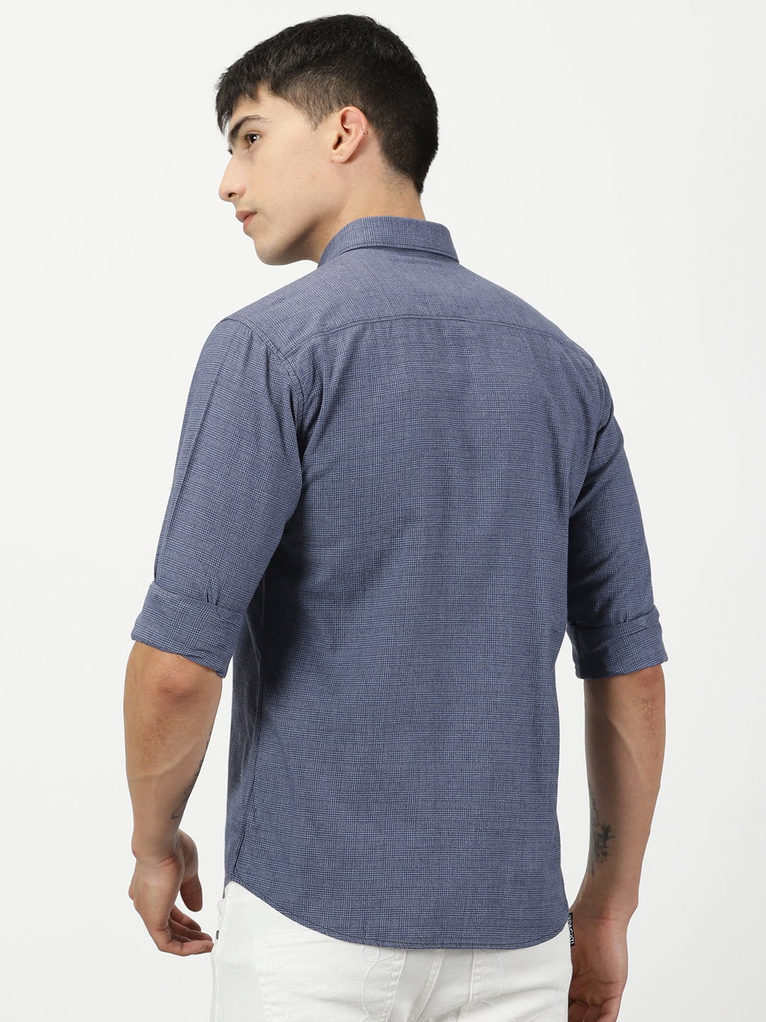 Midnight Blue Check Shirt