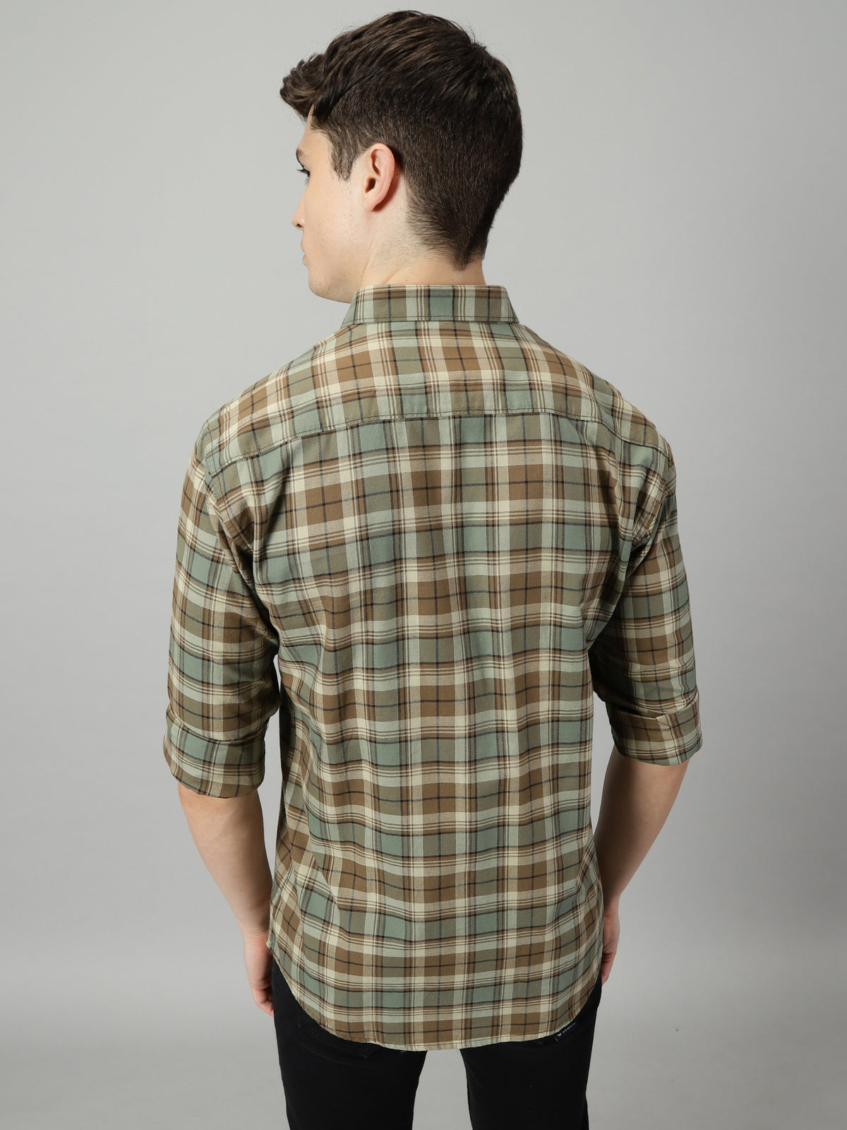 Khakhi Fern Blend Check Shirt