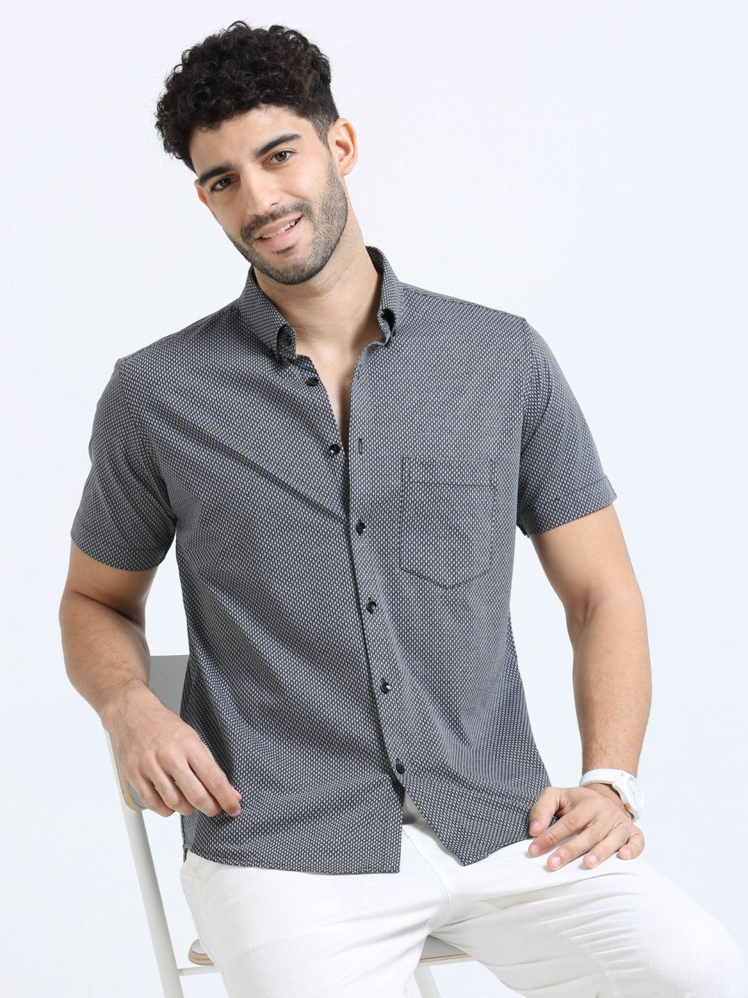 Buy Noir Classic Knit Men's Shirt Online