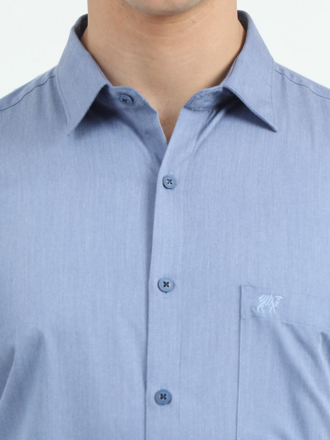 Buy Dusty Blue Formal Men's Shirt Online