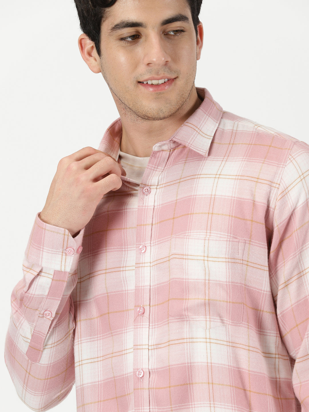 Pink Soft Flannel Shirt