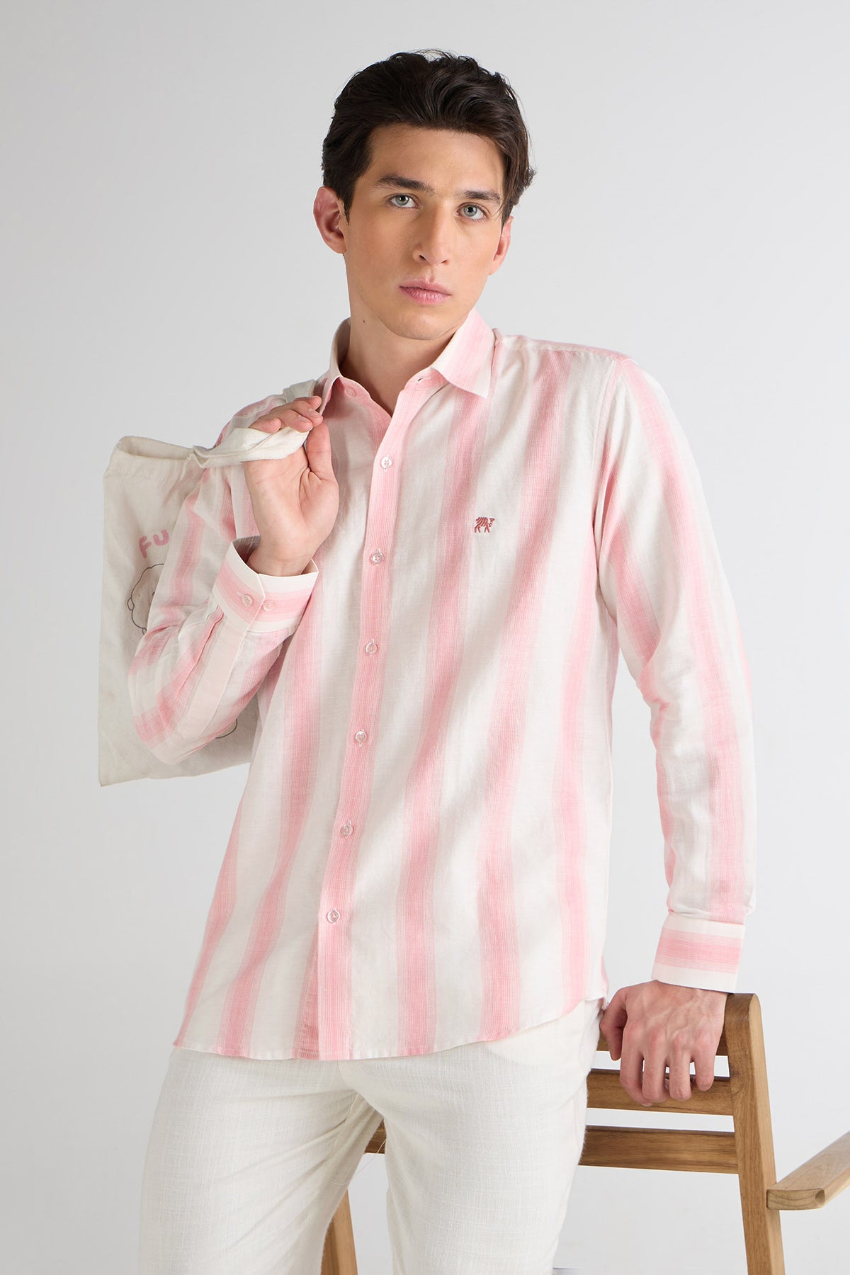 Hemp in Pink Stripes