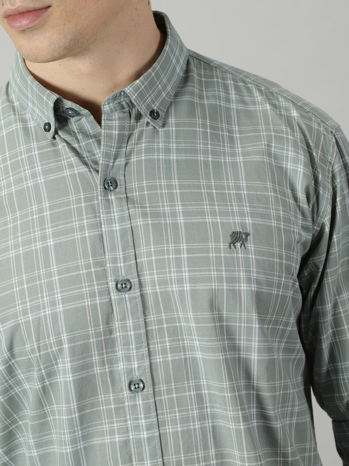 Pale Emerald Check Shirt