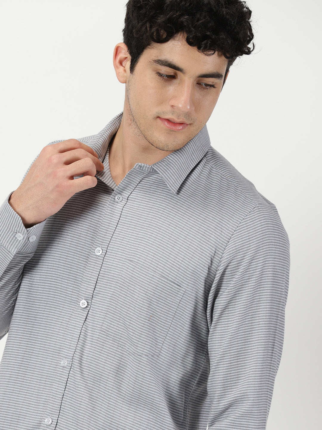 Light Grey Stripe Shirt