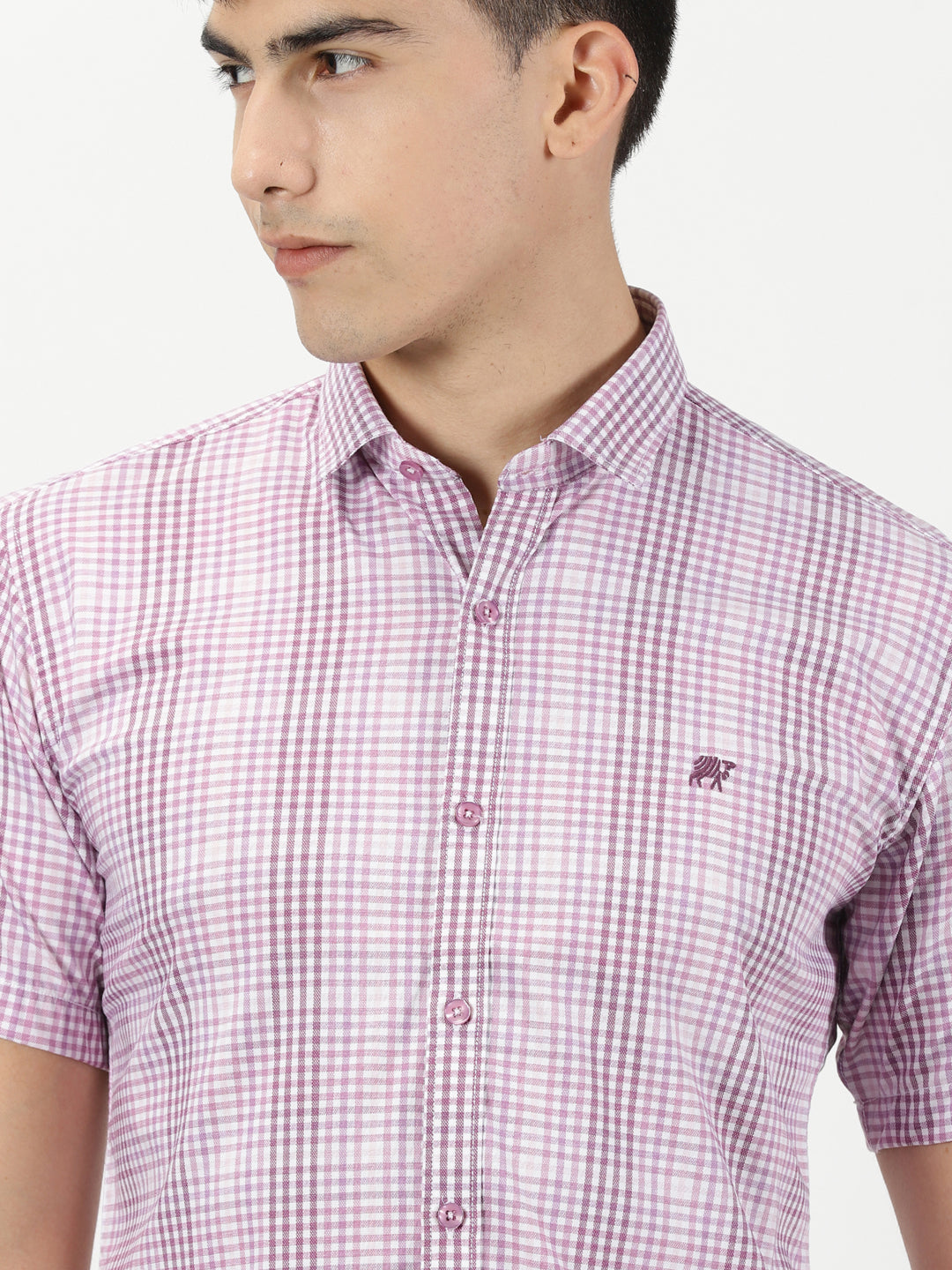 Mauve Grid Shirt