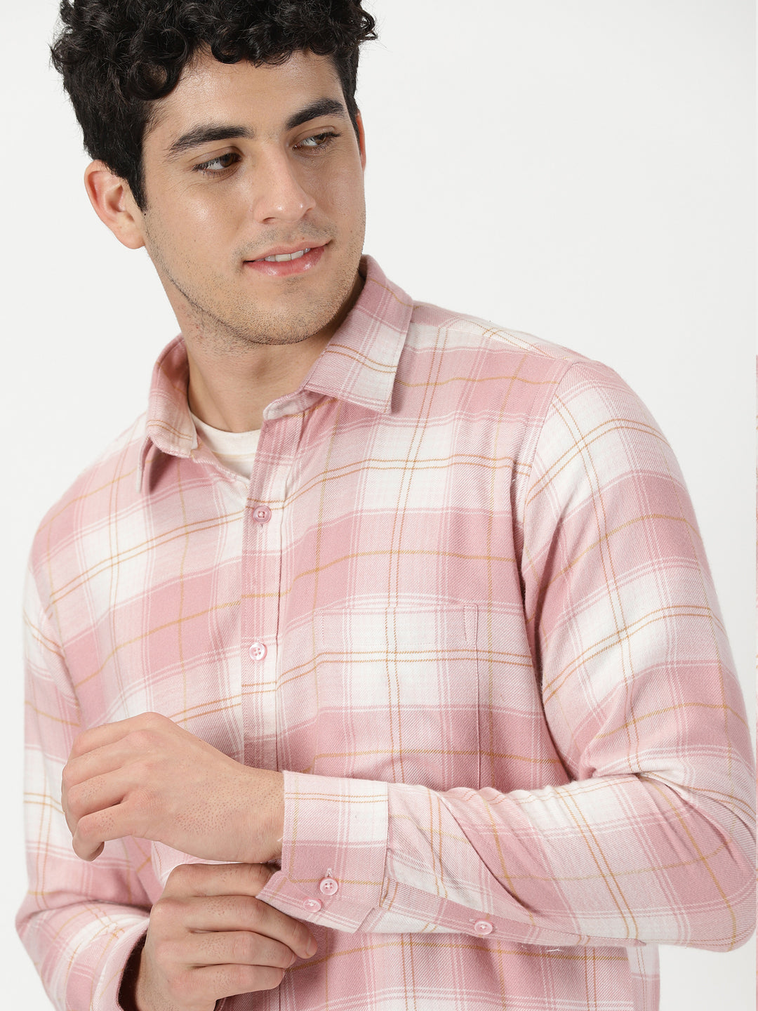 Pink Soft Flannel Shirt