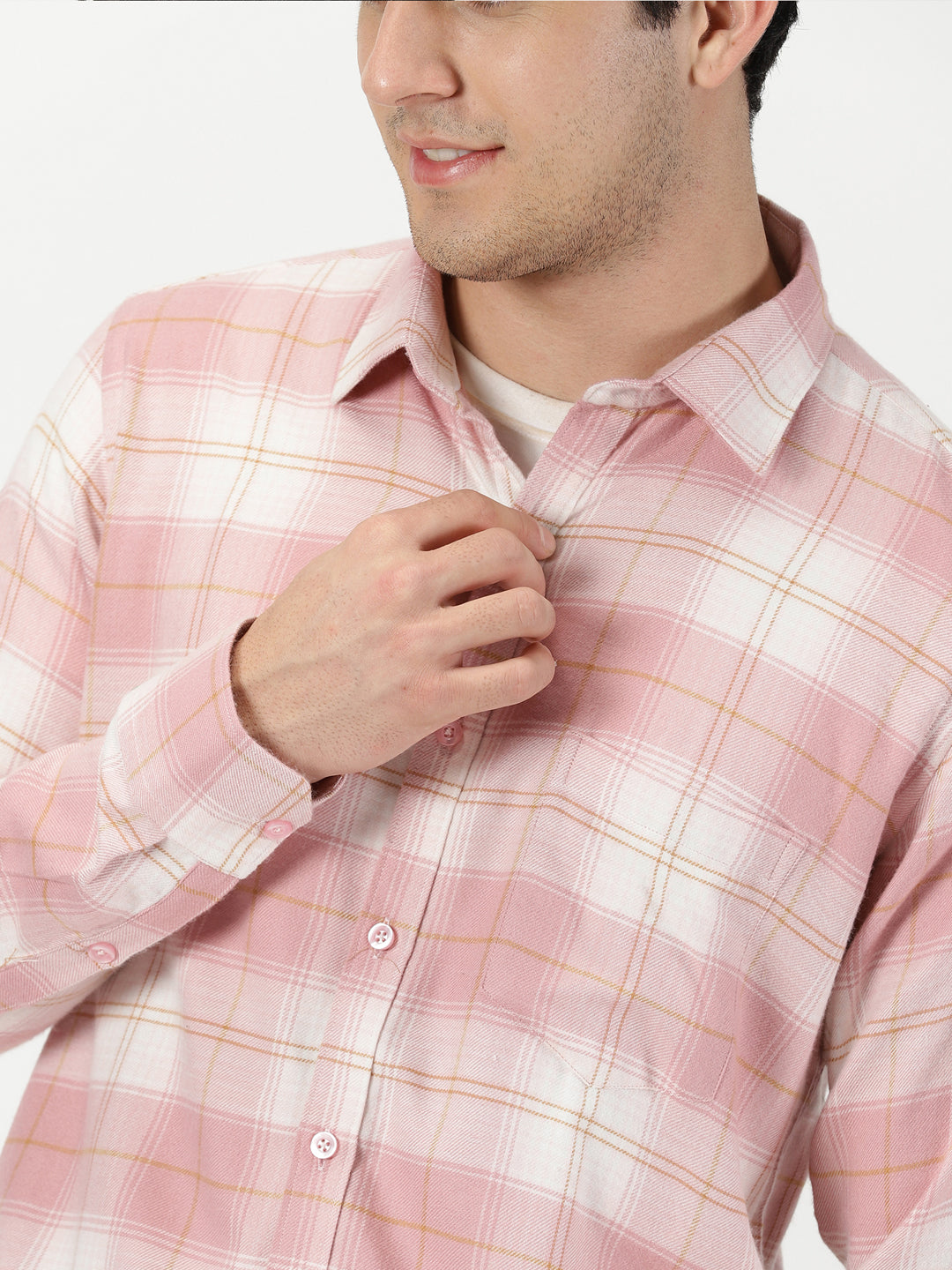 Pink Soft Flannel Shirt