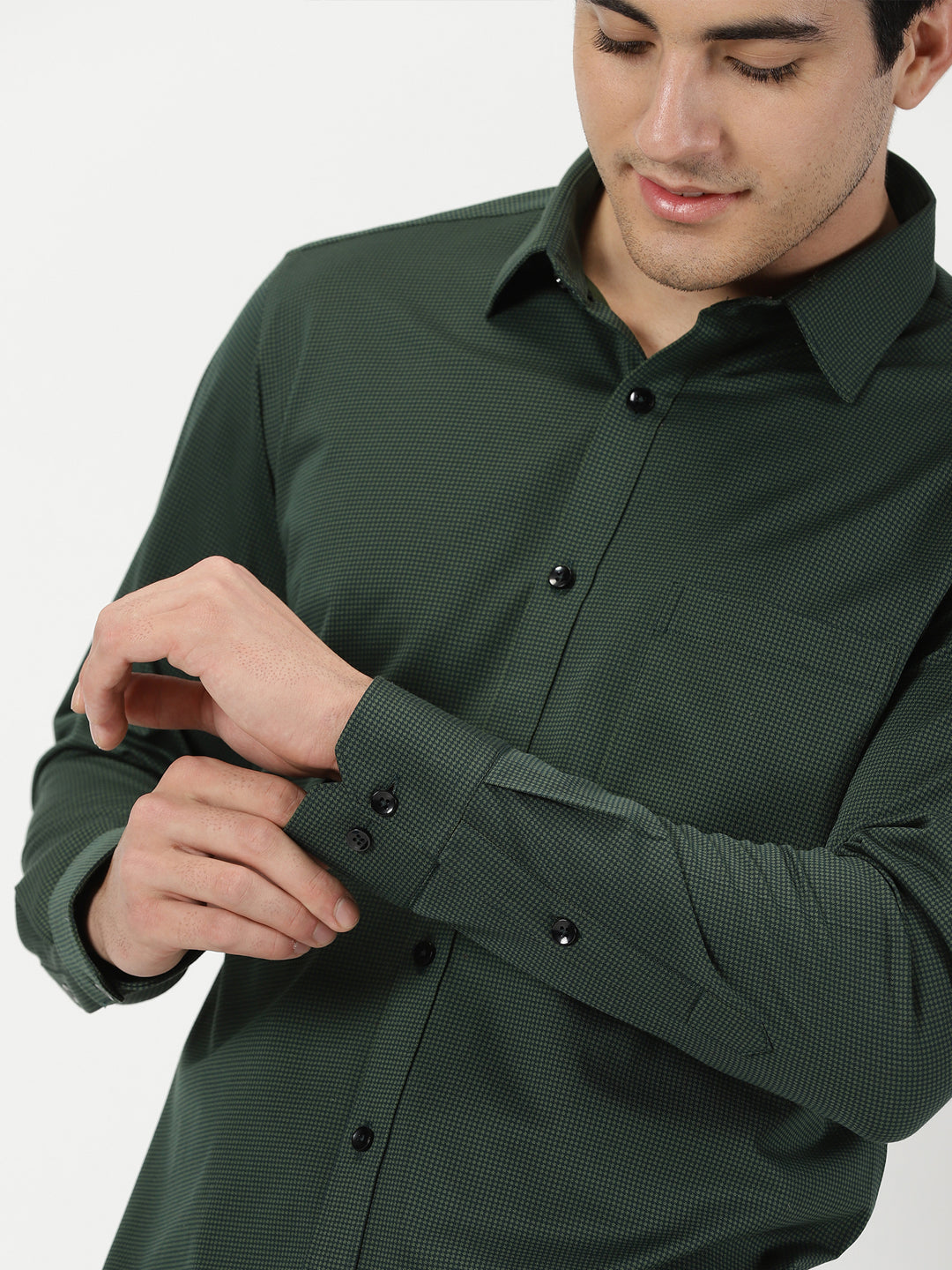 Forest Green Knit Shirt