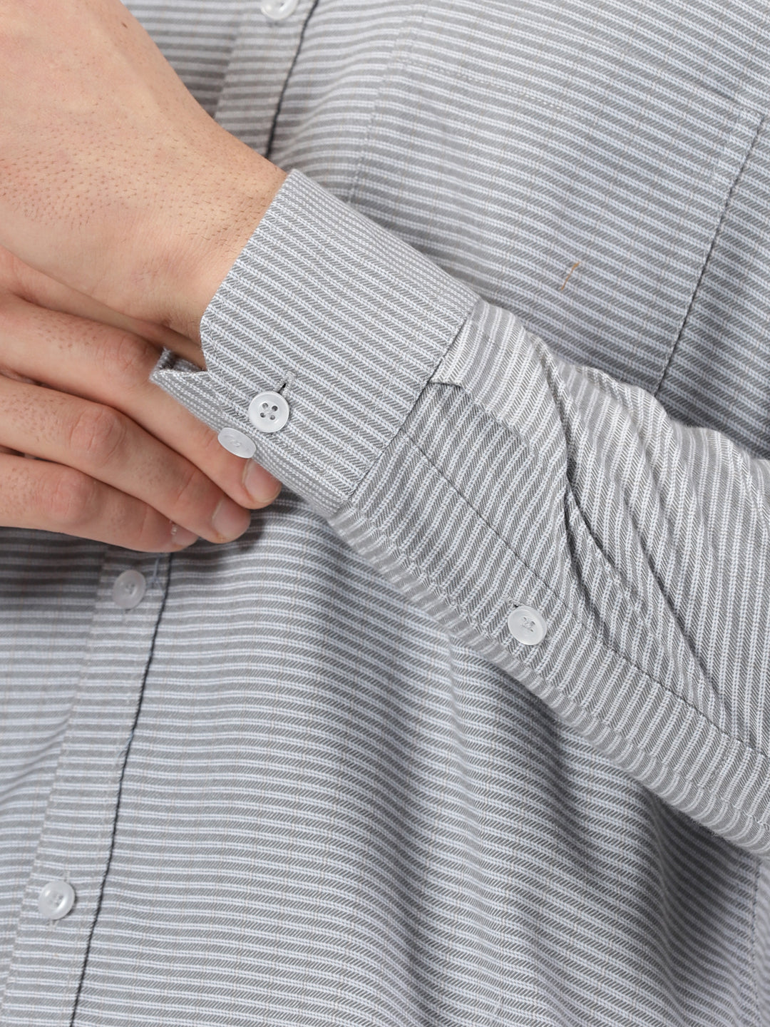 Light Grey Stripe Shirt