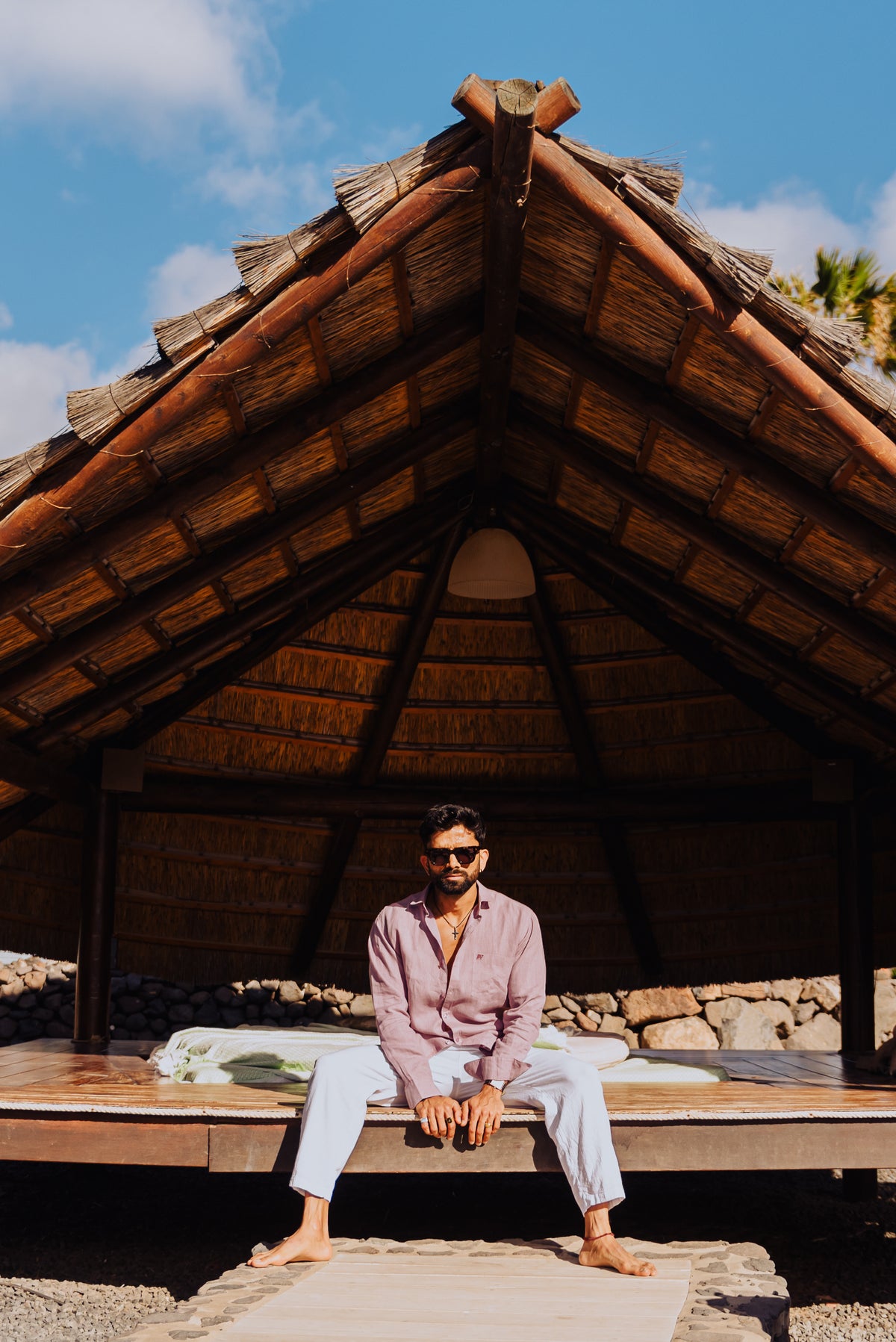 Lavender Pure Linen Shirt