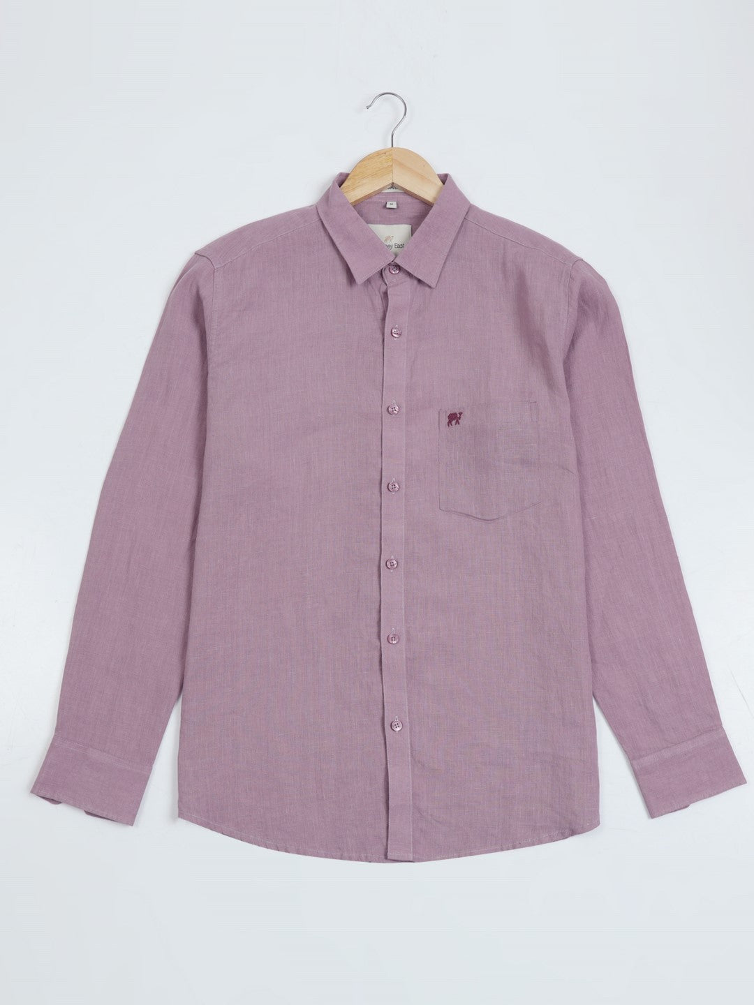 Buy Lavender Pure Linen Men's Shirt Online