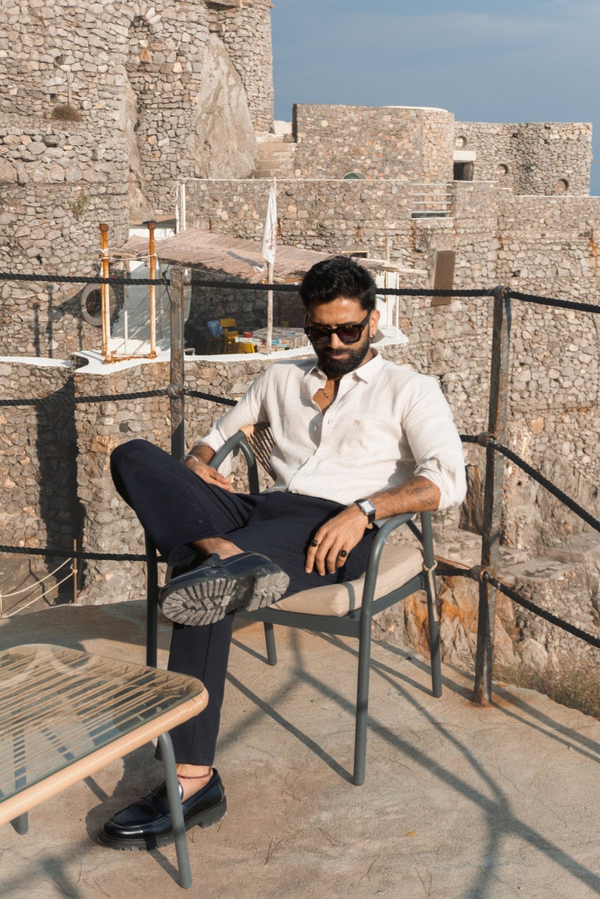 Ivory Pure Linen Shirt