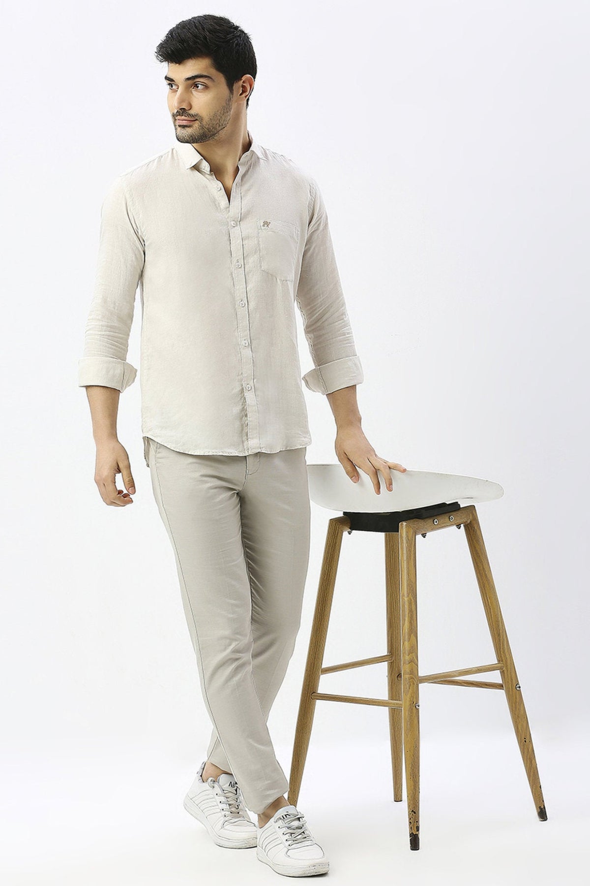 Ivory Pure Linen Shirt