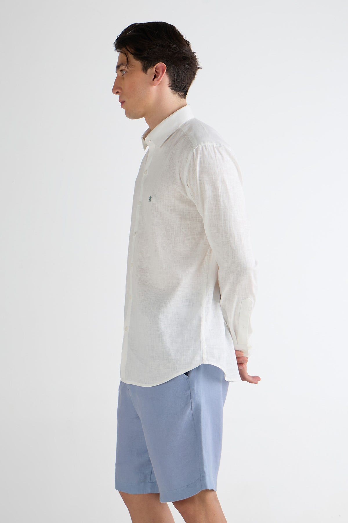 Ivory Coast White Linen Shirt