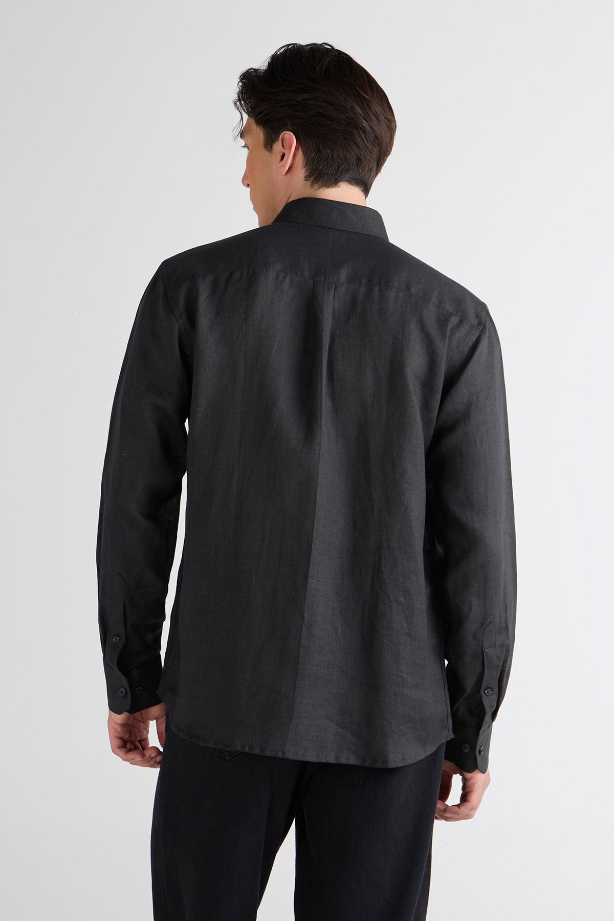 Celestial Dark Pure Linen Shirt