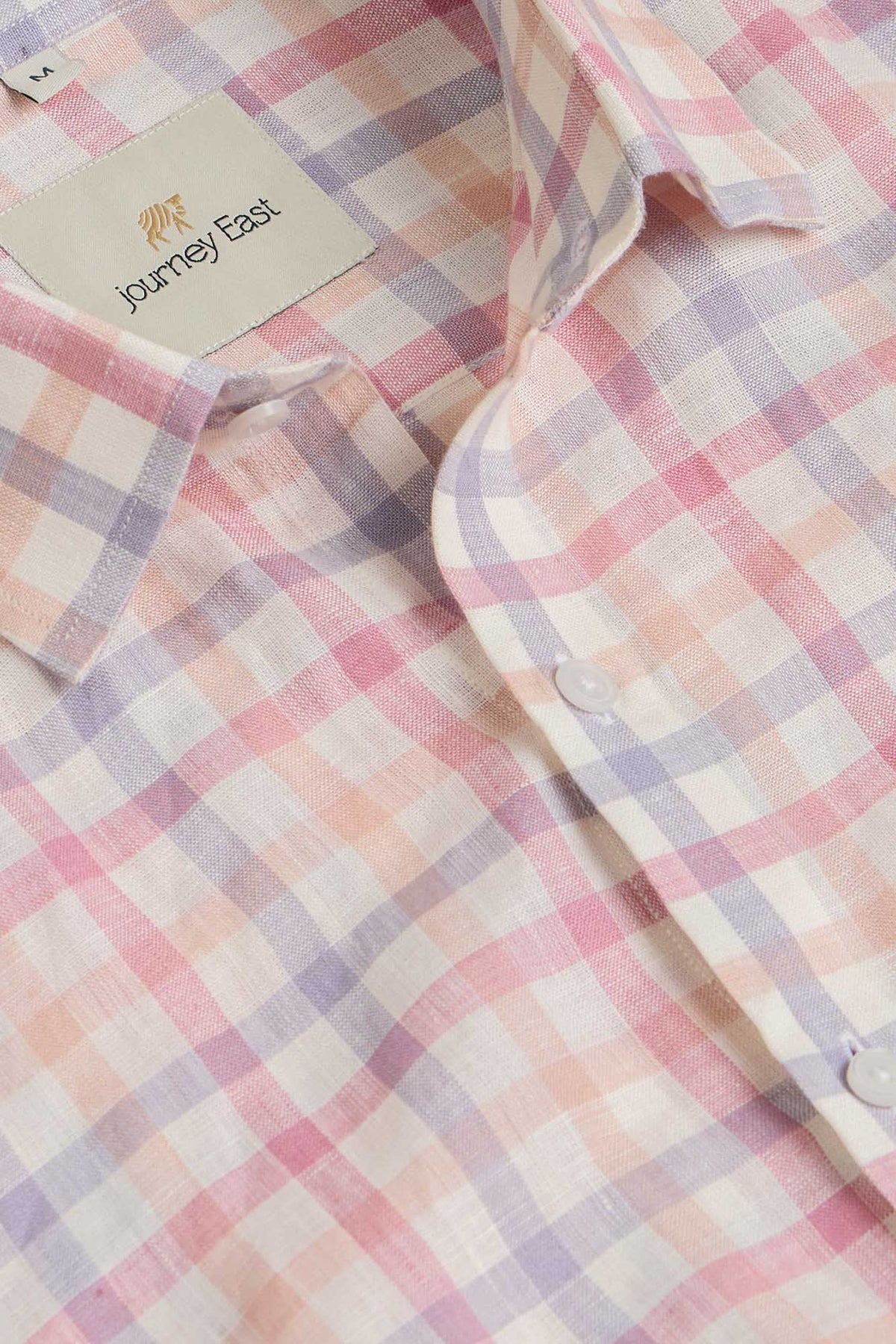 Soft Grid Pure Linen Shirt