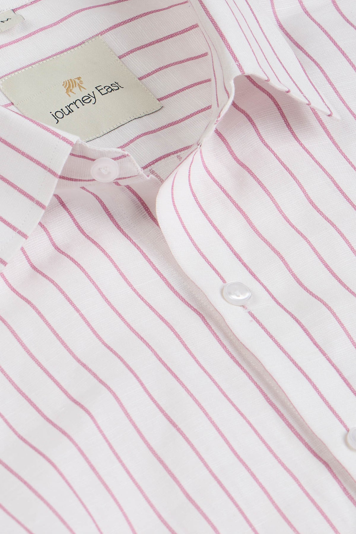 Crimson Pinstripe Hemp Shirt