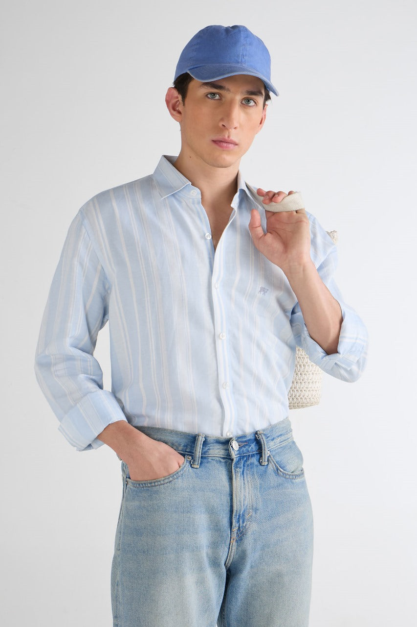 Skyline Stripes Linen Shirt